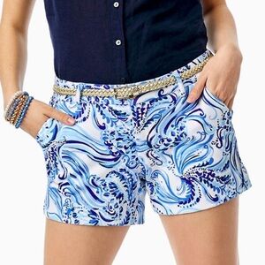 Lilly Pulitzer Callahan knit short Resort White Don’t Be Jelly NWT size 10